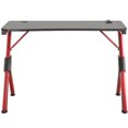 thumbnail image 1 of Bureau de jeu Weston noir/argenté avec USB, 1 of 8