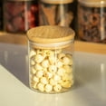 thumbnail image 5 of Basicwise Versatile 2-Tier Bamboo Spice Rack and Pantry Organizer with 8 Glass Jars – Perfect for Countertop Storage in Kitchens to Keep  Seasoning Containers Neatly Displayed and Easily Accessible, 5 of 10