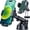 Green, variant on Military-Grade 5-in-1 Car Phone Mount, 360° Rotatable Strong Suction Cup Holder for Windshield Dashboard Vent, Universal Truck Cell Stand for iPhone Android, Red