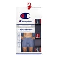 thumbnail image 4 of Champion Men’s Boxer Briefs – 5 Pack Wear360 Underwear, Moisture-Wicking, Articulated Shaping, Sizes S–2XL, 4 of 4