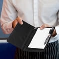 thumbnail image 6 of Uxcell 8" x 5" Leather Server Book Organizer with Zipper Pocket, Black, 6 of 7