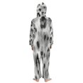 thumbnail image 3 of Soft Big Kids Onesie Pajamas Cozy Loose-Fit Jumpsuits for kids with Pockets for Christmas Lounge & Play Watercolor Leopard Spots, 3 of 8