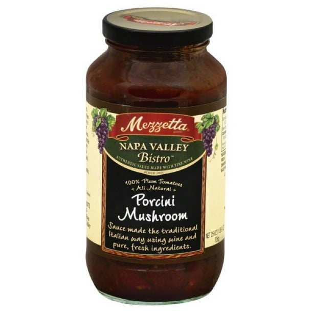 Mezzetta Porcini Mushroom Pasta Sauce, 25 Oz (Pack of 6)