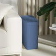 thumbnail image 5 of Bathroom Trash Can with Popup Lid, Press Lid Garbage Bin for Toilet, Office, Bedroom, and Living Room, Compact Design for Space-Saving Storage, 5 of 6