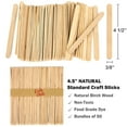 thumbnail image 5 of CraftySticks- 1000 Pack 4.5 Inch Natural Popsicle Sticks for Crafts, Colored Wooden Craft Sticks for Kids Crafts, STEM Basics and DIY, 5 of 5
