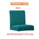thumbnail image 5 of Funda protectora para silla de comedor sólida Funda protectora universal para muebles de oficina Protector exterior Funda giratoria Suministros para el hogar Joyas Azul 2 paquetes Speravity HA012490-01, 5 of 5