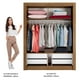 thumbnail image 4 of Ropero Closet Madesa Dallas Plus 2 Puertas Corredizas 4 Cajones Marrón, 4 of 5