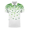 thumbnail image 5 of Camisetas de Manga Larga para Hombres Casual Impreso Girar Abajo Cuello Cremallera Camiseta, Cuatro Estaciones Blusa de Moda para el Hogar Y Diario, 5 of 5