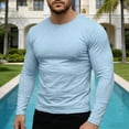 thumbnail image 7 of Hilenly Men’s Long Sleeve Shirts Crew Neck Athletic T-Shirt Gym Workout Running Shirt, 7 of 7