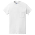 thumbnail image 3 of Gildan Men’s Pocket T-Shirt, Heavy Cotton Short Sleeve White Tee, Sizes-XL, Bulk of 12-Pack, 3 of 5