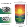 thumbnail image 2 of Vaso de viaje Oasisdream, taza de acero inoxidable de 600 ml, 2 of 6