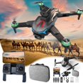thumbnail image 2 of Brushless Motor Drones With 2 Cameras Wind Resistance Headless Mode Gesture Control FPV Drone With Cool LED Light For Adults RC Drone For Beginners Quadcopter, 2 of 9