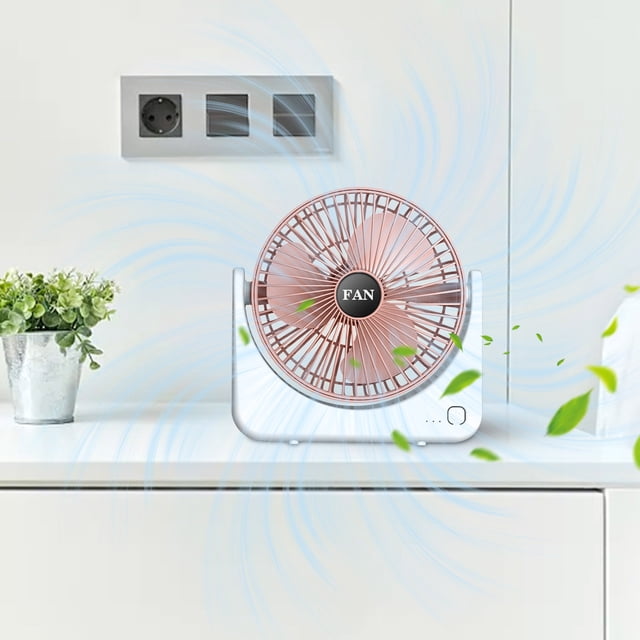 PRETXORVE USB Charging Desktop Circulating Fan Desktop Home Dormitory Outdoor Thermantidote Portable