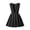 Black, variant on School Uniform Dresses Girls Pleated V Neck Casual Jumper Ruffle Sleeveless Cute Overall Dress Navy, Size 3 Y
