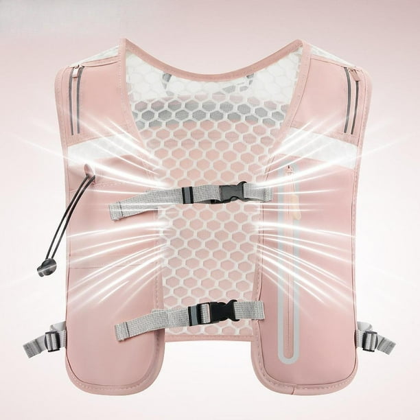 Chaleco de hidratación, bolsa deportiva, hebilla ajustable, mochila de senderismo, mochila de ciclismo, paquete de hidratación para ciclismo, escalada Rosa