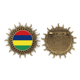 thumbnail image 1 of Mauricio bandera nacional África país Pin de gancho de metal vintage con forma de sol Unbranded M, 1 of 3