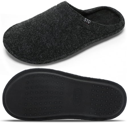 

Women‘s Warm Plush Home Slippers Minimalist Solid Color Indoor Slides Women‘s Comfy Flat House Shoes