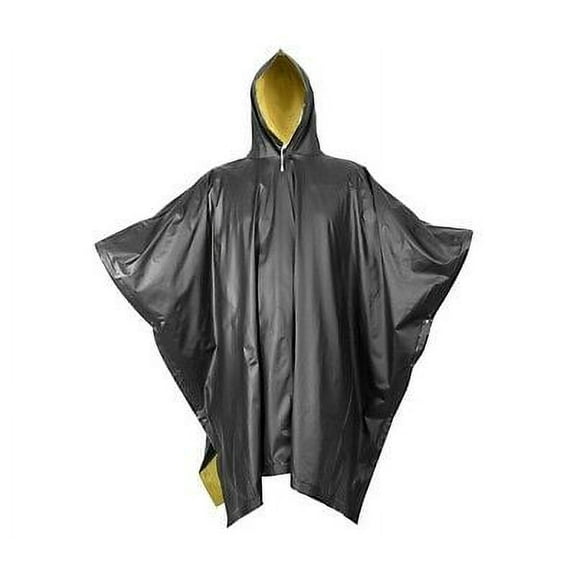 Rothco Reversible Wet Weather Black To Yellow Rain Poncho (Men's) One Size