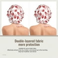 thumbnail image 2 of Yiaed Red Football Print Satin Bonnet Silk Bonnet Hair Bonnet for Sleeping Hair Bonnets, 2 of 6