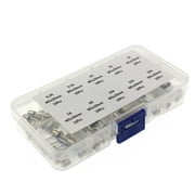 100 Pieces/Set Glass Tube Quick Blow Fuses Replacement Assortment 0.2-20A Fuse Assorted Kit Accessory Replacing Part
