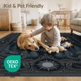 thumbnail image 4 of ODIKA 8'x10' Washable Area Rug Gothic Decorative Coiling Serpent Woodland Featuring Witchy Whimsy for Living Room, Under Sectional, Family , Durable, Non-Slip, 4 of 7