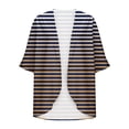 thumbnail image 4 of ameIAEA Womens 3/4 Sleeve Printed Casual Cardigan 2024 Fall Open Front Loose Cover Up Tops, 4 of 5