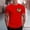 Red, variant on SOOMLON Mens Shirts Hawaii Casual Crew Neck Cotton T Shirts Funny Graphic Short Sleeve Summer Shirts 2025 Fashion Black Big and Tall Vacation Tees Basic Comfy Athletic Tops Blouses Value XL