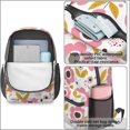 thumbnail image 4 of Pioneer Flower Floral Print Pattern 17" School Backpacks for Teens,Waterproof Oxford Fabric,S-Shape Padded Straps for School,Travel,Hiking,Camping, 4 of 6
