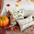 thumbnail image 4 of Fall Pillow Covers 20x20 inch Set of 2 Pumpkin Maple Leaf Flower Decorative Throw Pillow Case Autumn Thanksgiving Farmhouse Decoration for Home Couch, 4 of 6
