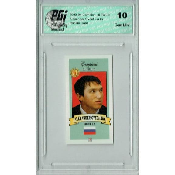 Alexander Ovechkin 2003 Campioni di Futuro #7 Red Back Rookie Card PGI 10