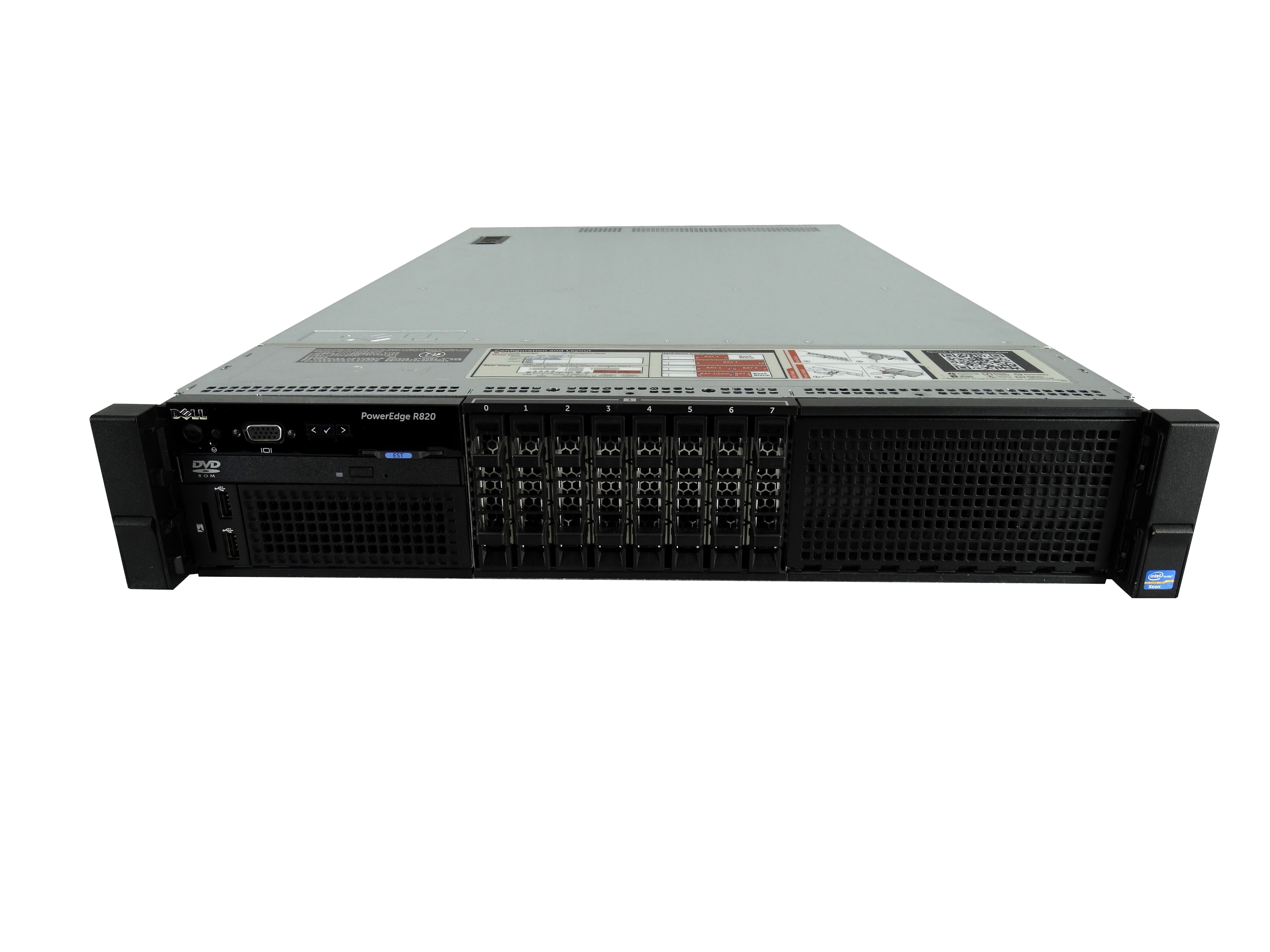 Dell PowerEdge R820 Server, 4x Xeon E54620 2.2GHz 8Core Processors
