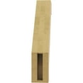 thumbnail image 4 of Ekena Millwork 3"W x 12"D x 16"H Burlington Rough Cedar Woodgrain TimberThane Knee Brace, Primed, 4 of 6