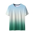 thumbnail image 6 of cocolona Mens and Womens Short Sleeve T Shirts Summer Fashion Casual Loose Gradient Crew Neck Tops Vintage Tees, 6 of 8