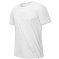 thumbnail image 2 of cllios Mens Workout Shirts Short Sleeve Athletic Slim Fit Tshirts Shirts Running Gym Crewneck T-Shirts Active Performance Sports Tops, 2 of 8