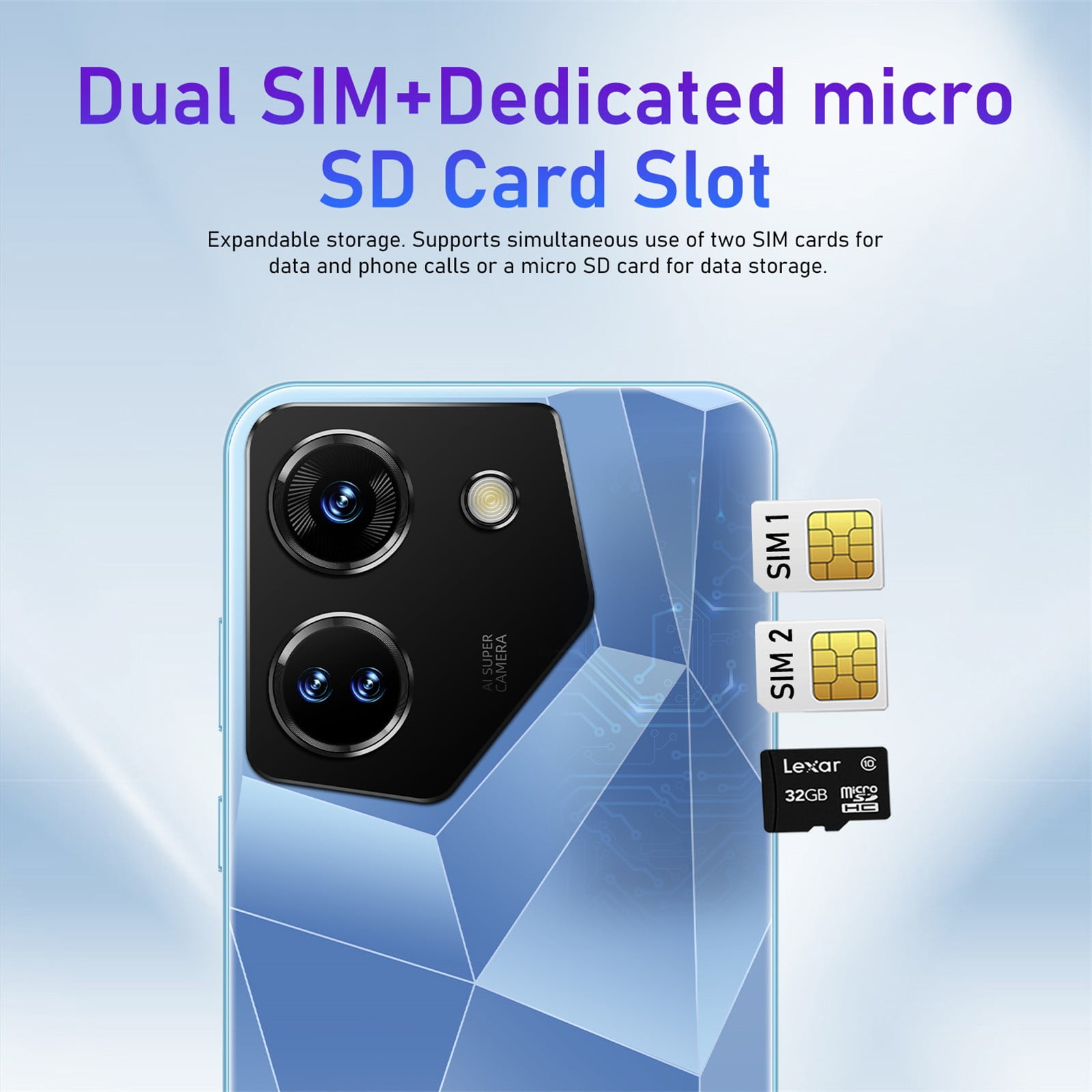FYTPOV Android Phone, 5.5 Inch Smartphone SIM Android Gaming HD Camera WIFI Portable Mobile Phone, Cell Phones Unlocked