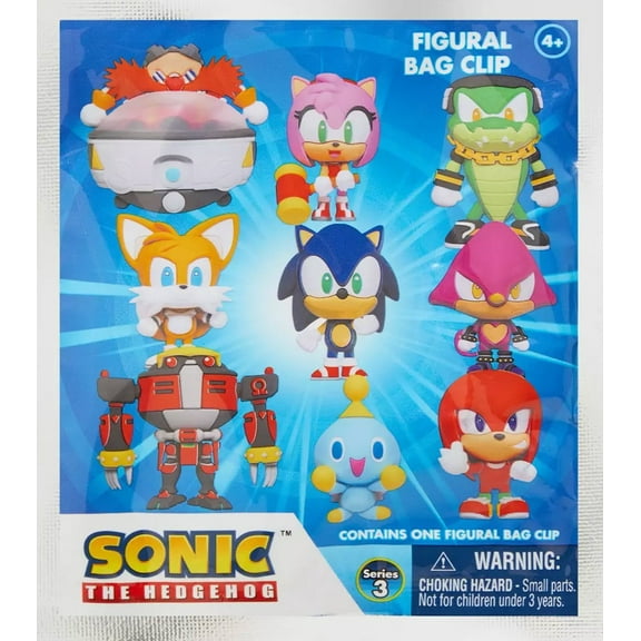 3D Figural Keyring Sonic the Hedgehog Series 3 Mystery Pack (1 RANDOM Figure)