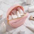 thumbnail image 5 of Makeup Organizer | Pink Makeup Organizer | Semi-Circular Toiletry Organizer | Travel Organizer | Bridesmaid Gift | Waterproof Lining Bag, 5 of 7