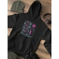 thumbnail image 3 of Groovy Techno Style Art Hoodie Men -Image by Shutterstock, Male Small, 3 of 4