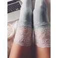thumbnail image 2 of Women Fashion Knit Over Knee Long Boot Thigh-High Warm Socks Cute Knit Stockings, 2 of 2