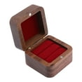 thumbnail image 3 of REGALWOVEN Wood Ring Box for Proposal, Engagement, Wedding, Ceremony, Jewelry Ring Box Storage Ring Holder Box Wine Red 2*2*1.6in, 3 of 6