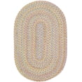 thumbnail image 1 of Beige Rug Braided Design, 5-Foot by 8-Foot Oval Soft Kids/Nursery Carpet, 1 of 1