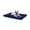 Blue-35.00" x 22.00" x 1.50", variant on Washable Dog Bed Mat Soft Crate Pad Fluffy Pet Kennel Beds Sleeping Mattress With Non-slip Bottom For Large Medium Small Dogs  35 X 22 Inch Black