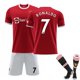 thumbnail image 1 of Xnb 2021 - 2022 camiseta local del Manchester United ¿ 7 traje de fútbol Ronaldo y conjunto de pantalones cortos - 7cm, 1 of 8