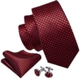 thumbnail image 2 of Juego de corbatas trenzadas en seda modelo Barry.Wang de 150 cm de longitud, 2 of 6