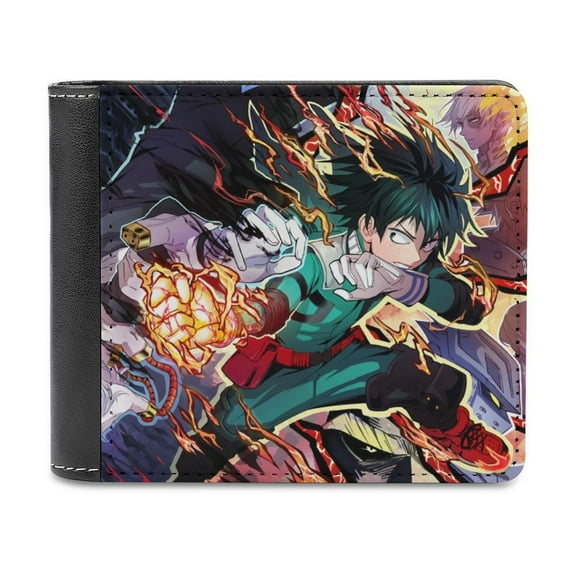 My Hero Academia Slim Bifold Wallet Purse Leather Wallets for Men Women Card Holder Wallets - Thin & Stylish