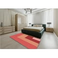 thumbnail image 5 of Ahgly Company Machine Washable Indoor Round Transitional Red Area Rugs, 3' Round, 5 of 7
