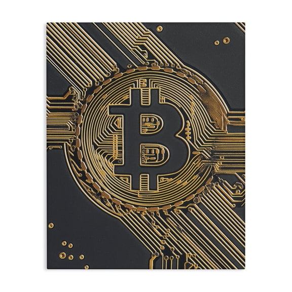 Stupell Industries Web Of Wealth Circuits Canvas Wall Art, design by Svetlana Aleynikova