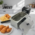thumbnail image 2 of Freidora El&eacute;ctrica de Aceite 4L, Freidora de Papas Francesa con Tapa y Canasta Acero Inoxidable 1400W, Control de Temperatura Ajustable, Colador de Cesta y Divisor Extra&iacute;ble para, 2 of 7