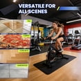 thumbnail image 5 of Heavy Duty Exercise Equipment Mat, 6mm Thick Non-Slip PVC Treadmill Mat for Home Gym, Shock Absorbing Floor Protector for Bike, Rowing Machine & Fitness Equipment, 59x28 inch, Black, 5 of 7