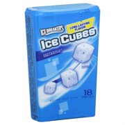 Hershey Foods Ice Breakers Ice Cubes Gum, 18 ea